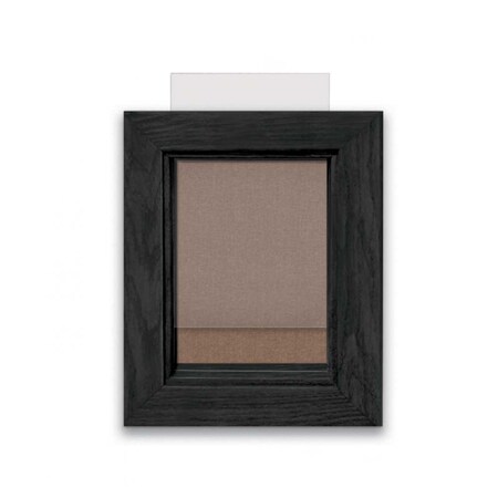 United Visual Products Indoor Enclosed Combo Board, 72"x36", Blk Frame/Wht Porc & Dark Spruce UVCB7236B-WHTPORC-DRKSPR